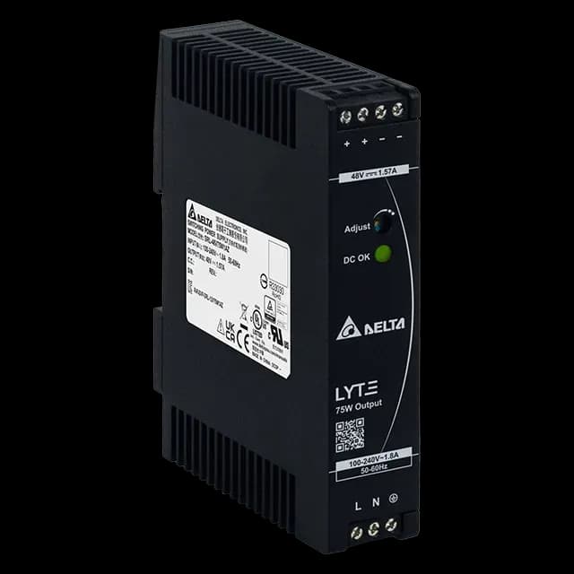 Furnizuesi me rrymë Delta LYTE DRL-48V75W1AZ në shinë DIN